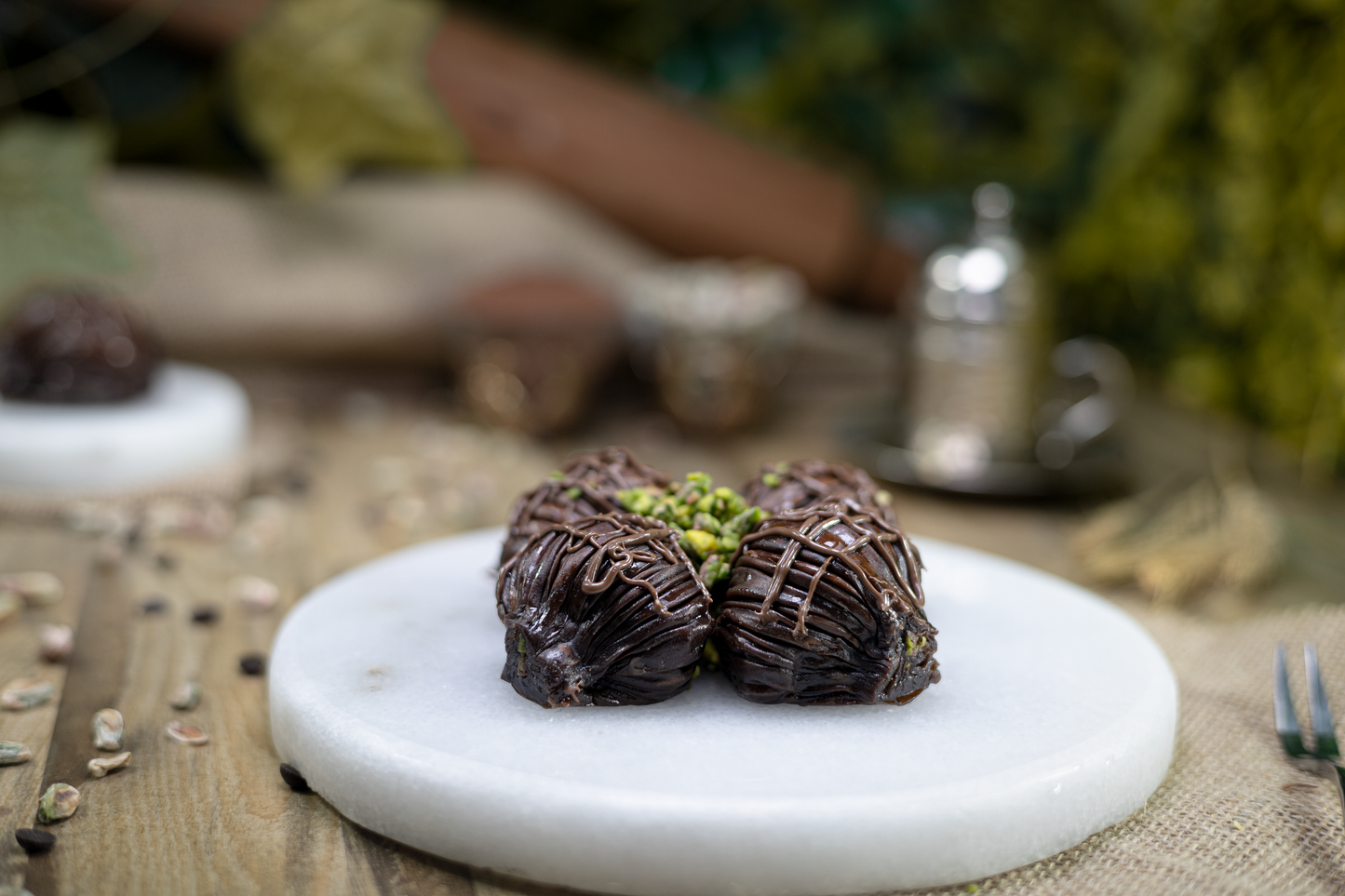 
                  
                    Chocolate Mussel Baklava with Pistachios
                  
                