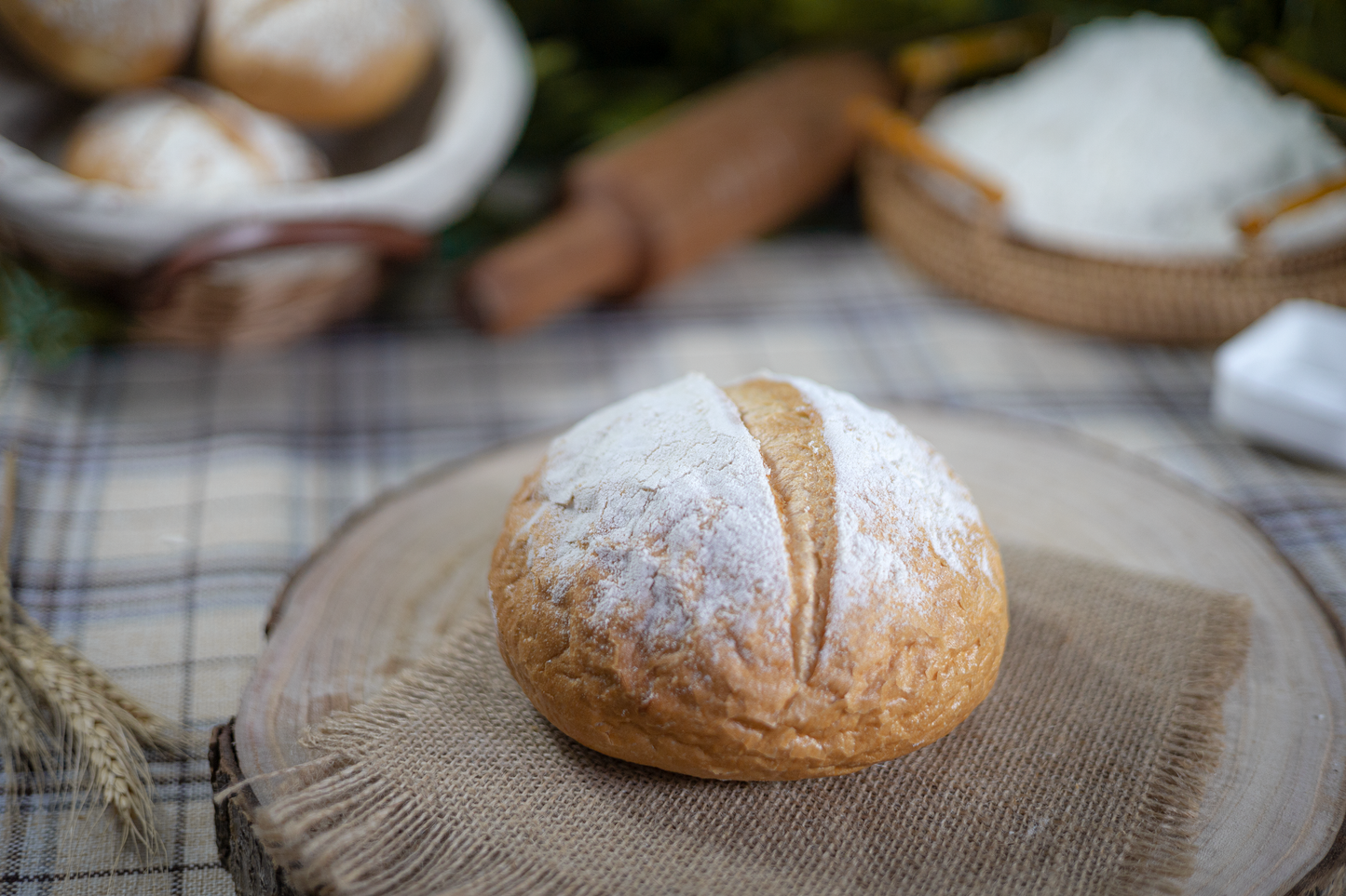 
                  
                    Turkish Sourdough Round Bread
                  
                
